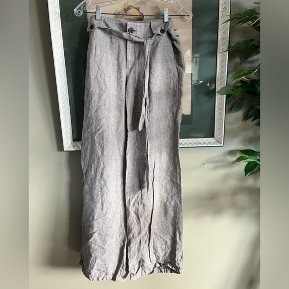 Banana Republic Linen Wide Leg Pants